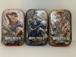 One Piece TCG: Vol 2 Tin Pack - Art Set of 3 TS-02 OP-13 BRAND NEW SEALED - Image 1