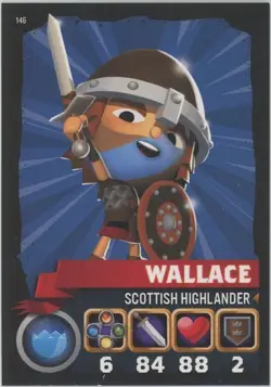 2015 Topps World of Warriors Trading Card Game Wallace #146 - Image 1