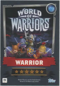 2015 Topps World of Warriors Trading Card Game Wallace #146 - Image 2