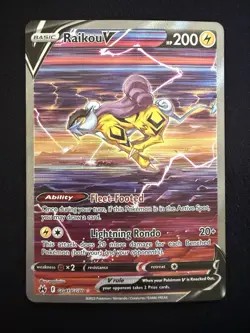 Raikou V GG41/GG70 Crown Zenith Galarian Gallery NM Pokemon Card - Image 1