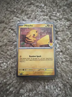 Pikachu (Pokemon Day 2026) 051/162 TCG Card Cosmos Holo - Image 1