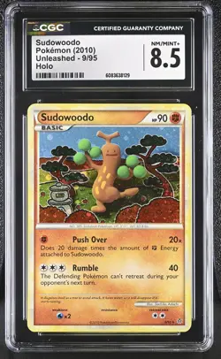 CGC 8.5 Sudowoodo 2010 Unleashed 9/95 Holo Pokemon Card - Image 1