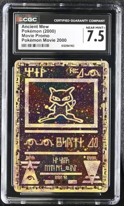 CGC 7.5 Ancient Mew 2000 Movie Promo Reverse Holo Pokemon Card - Image 1