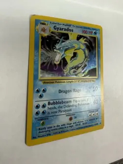 Pokemon Gyarados 100 HP Base Set Holo Rare 6/102 Unlimited English Card - Image 3