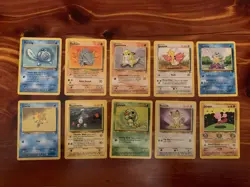 10 VINTAGE Pokemon Cards from Classic WOTC Sets!! - Image 1