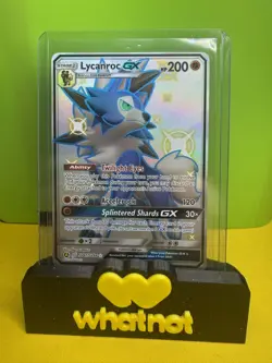 Pokemon TCG - Hidden Fates - Lycanroc GX SV67/SV94 Full Art Shiny Vault Card NM - Image 1