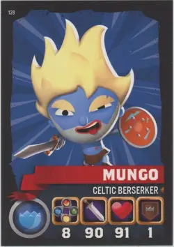 2015 Topps World of Warriors Trading Card Game Mungo #128 - Image 1