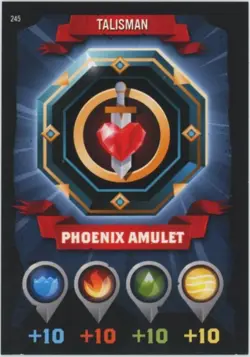 2015 Topps World of Warriors Trading Card Game Phoenix Amulet #245 - Image 1