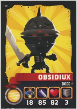 2015 Topps World of Warriors Trading Card Game Obsidiux #190 - Image 1