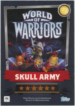 2015 Topps World of Warriors Trading Card Game Obsidiux #190 - Image 2