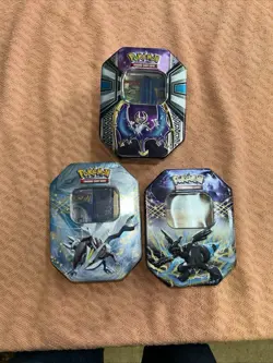 Pokemon Lot of Tins full Old Cards Approximately 280 Cards - Image 1