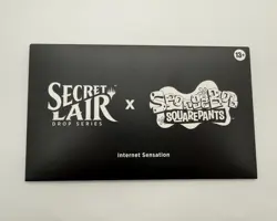 MTG Secret Lair x SpongeBob SquarePants Internet Sensation Non Foil Sealed - Image 1