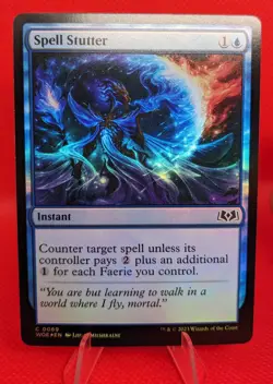 MTG Spell Stutter Foil 69 Wilds of Eldraine Magic - Image 1