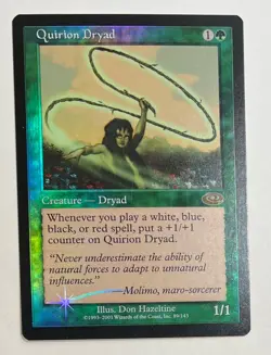 MTG QUIRION DRYAD (FOIL) Planeshift (OldManMTG 003-646) - Image 1