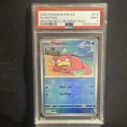 Slowpoke [Master Ball] #18 Pokemon TCG Prismatic Evolutions PSA - Image 1
