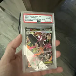 Mega Lopunny ex 128/094 Me02: Phantasmal Flames Holo Pokemon PSA 10 - Image 3