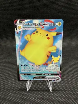 Pokemon TCG Surfing Pikachu Vmax 009/025 Celebrations Full Art Ultra Rare - Image 1