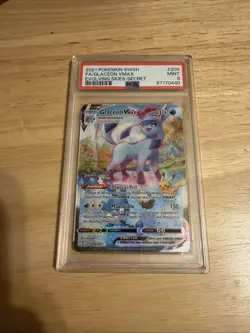 2021 POKEMON SWORD & SHIELD EVOLVING SKIES SECRET FULL ART/GLACEON VMAX PSA 9 - Image 1