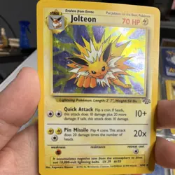 Pokemon Jolteon Jungle 4/64 1999 Wizards Holo Rare 70 HP Unlimited English - Image 1