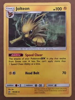 Pokemon TCG Jolteon Cosmic Eclipse 70/236 Regular Uncommon - used NM - Image 1