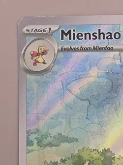 Pokemon Paradox Rift Mienshao Illustration Art Rare 200/182 - Image 2