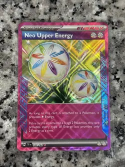 Neo Upper Energy 162/162SV05: Temporal Forces Ace Spec Holo Pokemon TCG - Image 1