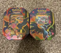 Ascended Heroes Pokemon Mega Charizard X EX Promo Tin - Lot of 2 - NEW Sealed - Image 1