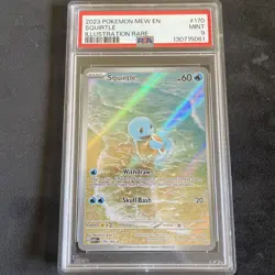 Squirtle 170/165 Scarlet & Violet 151 English PSA 9 Pokemon TCG MINT - Image 1