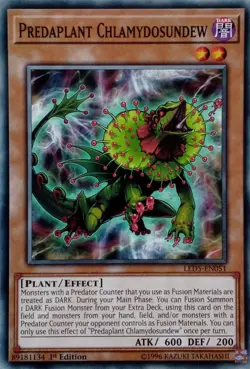 LED5-EN051 PREDAPLANT CHLAMYDOSUNDEW COMMON 1ST EDITION YuGiOh CARD - Image 1