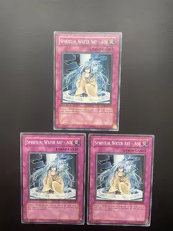 Yugioh Spiritual Water Art - Aoi CRV-EN051 Mixed Editions Common LP/MP X3 - Image 1