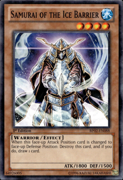 Samurai Of The Ice Barrier - Mosaic Rare 1st Edition BP02-EN088 - LP - YuGiOh - Image 1