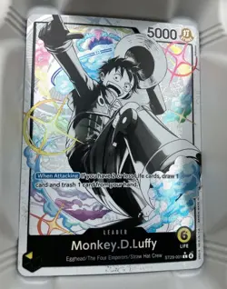 Monkey.D.Luffy ST29-001 Alt Leader English One Piece Egghead NM/M Pack Fresh - Image 3