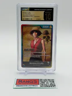 2023 One Piece Monkey D. Luffy CGC Pristine 10 Sealed Battle Live Action Promo - Image 1