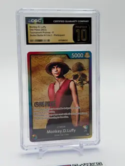 2023 One Piece Monkey D. Luffy CGC Pristine 10 Sealed Battle Live Action Promo - Image 2
