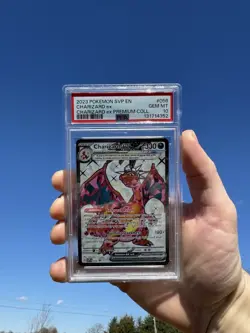 Pokemon TCG Charizard EX SVP056 Black Star Holo Promo Card PSA 10 - Image 2