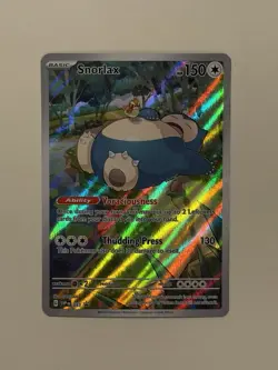 Pokemon Sleeping Snorlax SV 151 Promo Black Star SVP051 IR Card NM/MINT - Image 1
