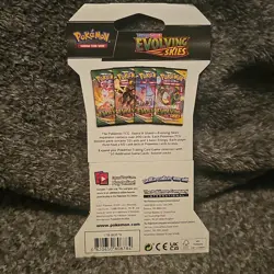 Pokemon TCG Sword & Shield Evolving Skies Booster Pack (1) 10 Cards Umbreon - Image 2