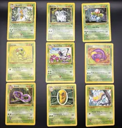 *Lot Of 9* 1999 Pokemon WOTC Vintage Base Set Cards - Image 1
