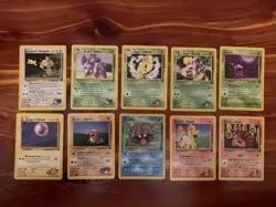 10 VINTAGE Pokemon Cards from Classic WOTC Sets!! - Image 1
