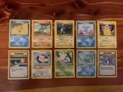 10 VINTAGE Pokemon Cards from Classic WOTC Sets!! - Image 1