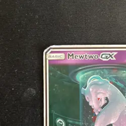 Pokemon Mewtwo GX Shiny Holo Rare 78/73 Shining Legends Secret GX Card - Image 3
