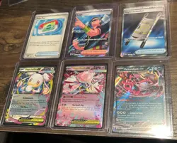 Pokemon Playable Card Lot Of 6 (Pokepad , Night Stretcher, Fezandipiti Ex ) - Image 1