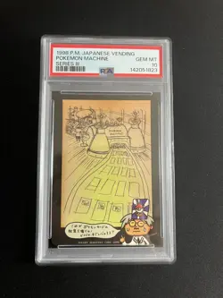 Pokemon Machine PSA 10 GEM MINT Japanese Vending Series 3 Card Glossy Ooyama - Image 1