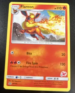 Flareon - SM186 - Black Star Promo Rare Charizard Deck - Pokemon Card - NM - Image 1
