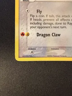 Pokemon TCG Rayquaza POP Series 1 3/17 Holo Rare Dragon Card 2006 - Image 4