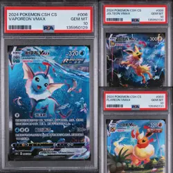 PSA 10 VAPOREON 006 JOLTEON 009 FLAERON 003 | Full Art VMAX Chinese Pokemon Card - Image 1