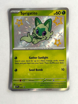Pokemon TCG Sprigatito 076 Holofoil Promo SV: Scarlet & Violet Promo Cards - Image 1