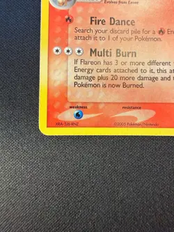 Pokemon TCG Flareon 5/115 EX Unseen Forces Holo Rare Card 2005 - Image 4