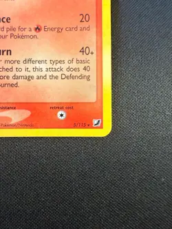 Pokemon TCG Flareon 5/115 EX Unseen Forces Holo Rare Card 2005 - Image 5