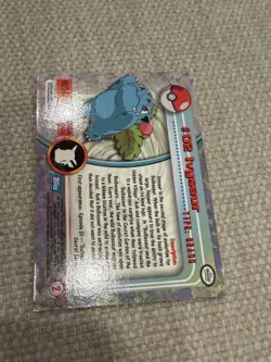Ivysaur #02 1999 Pokemon Topps TV Animation Edition Blue Logo Card - Image 2